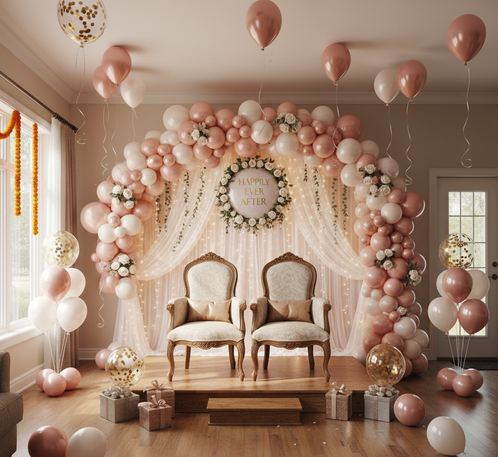 Premium Balloon Decoration in Sector 30, Gurugram – Ganpati Events
